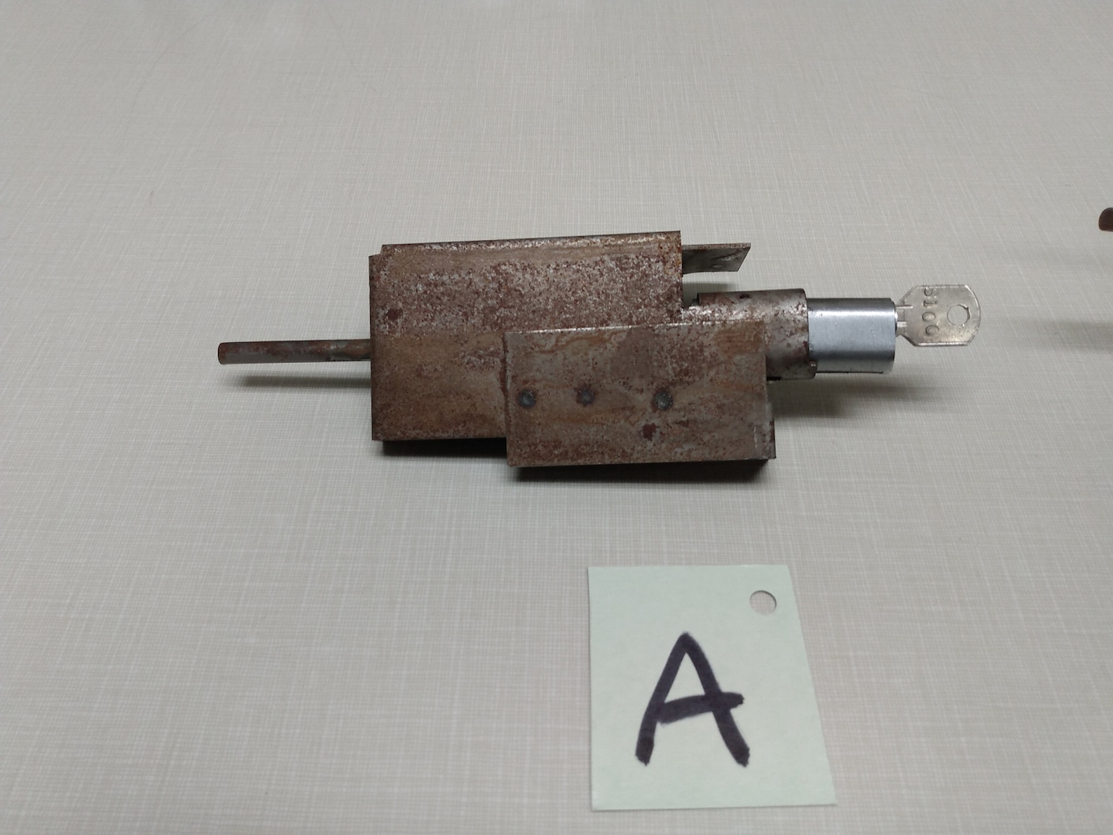 Vintage Steelcase File Lock Mechanism Assy, S100 Lock Assy With Key, Steelcase Lock