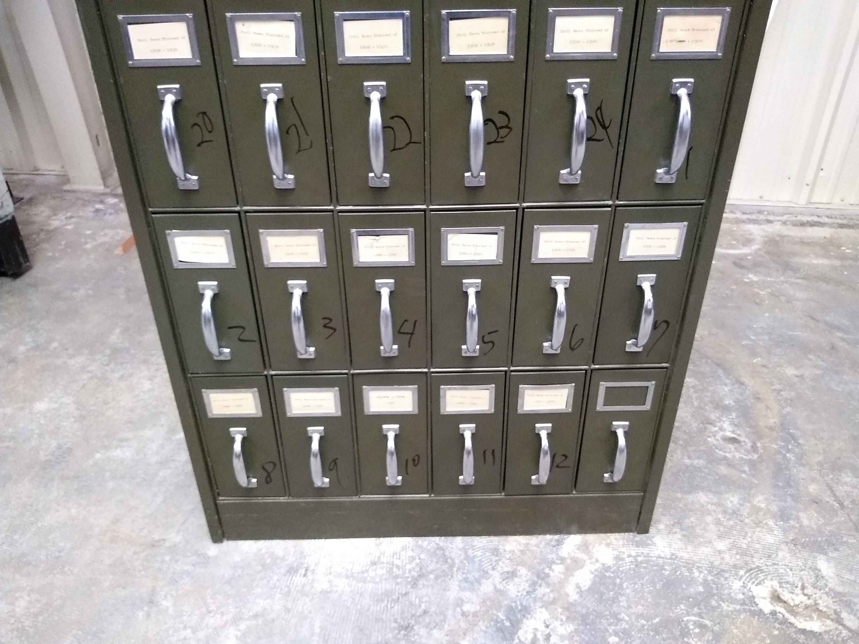 Antique Vertical Filing 36drawer Units Etsy