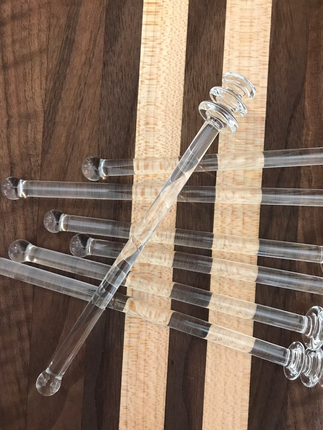 Glass Honey Dipper With Custom Color on the End Etsy