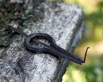 Jaw Harp (instrument de musique à mâchoires et à bouche) - Murchunga népalais rond en acier noir / air libre