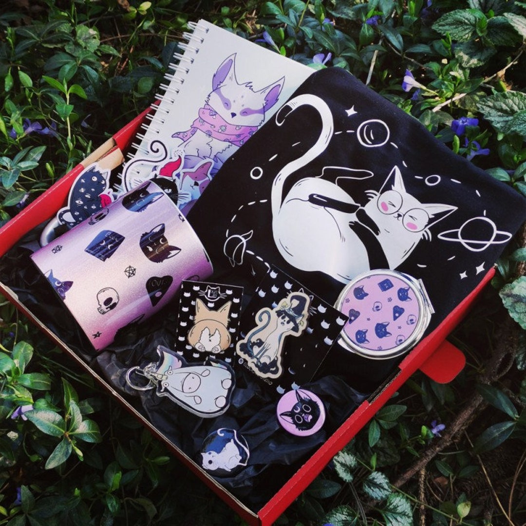 Cute Lucky Cat, Surprise Gift Box: A Mystery Bag of Witch-themed ...