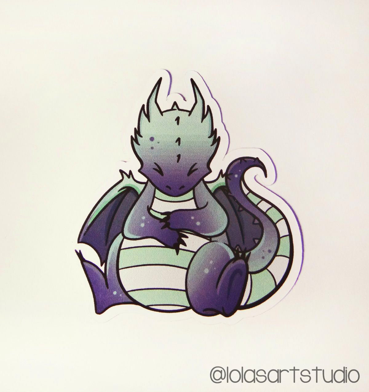 Baby Dragon Sticker Dragon Sticker Cute Dragon Kawaii Etsy