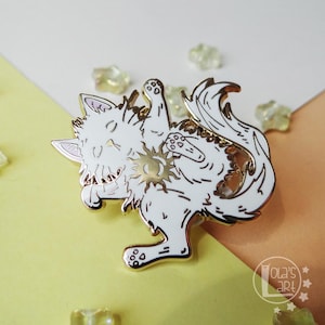 Sol Enamel Pin: Sun, Galaxy Cat Nickel Jewelry