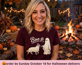 German Shepherd Halloween Shirt, GSD Ghost Boo-p Tee, Fall Dog Mom Gift