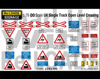 Level Crossing Sign Etsy Level Crossing Sign Etsy