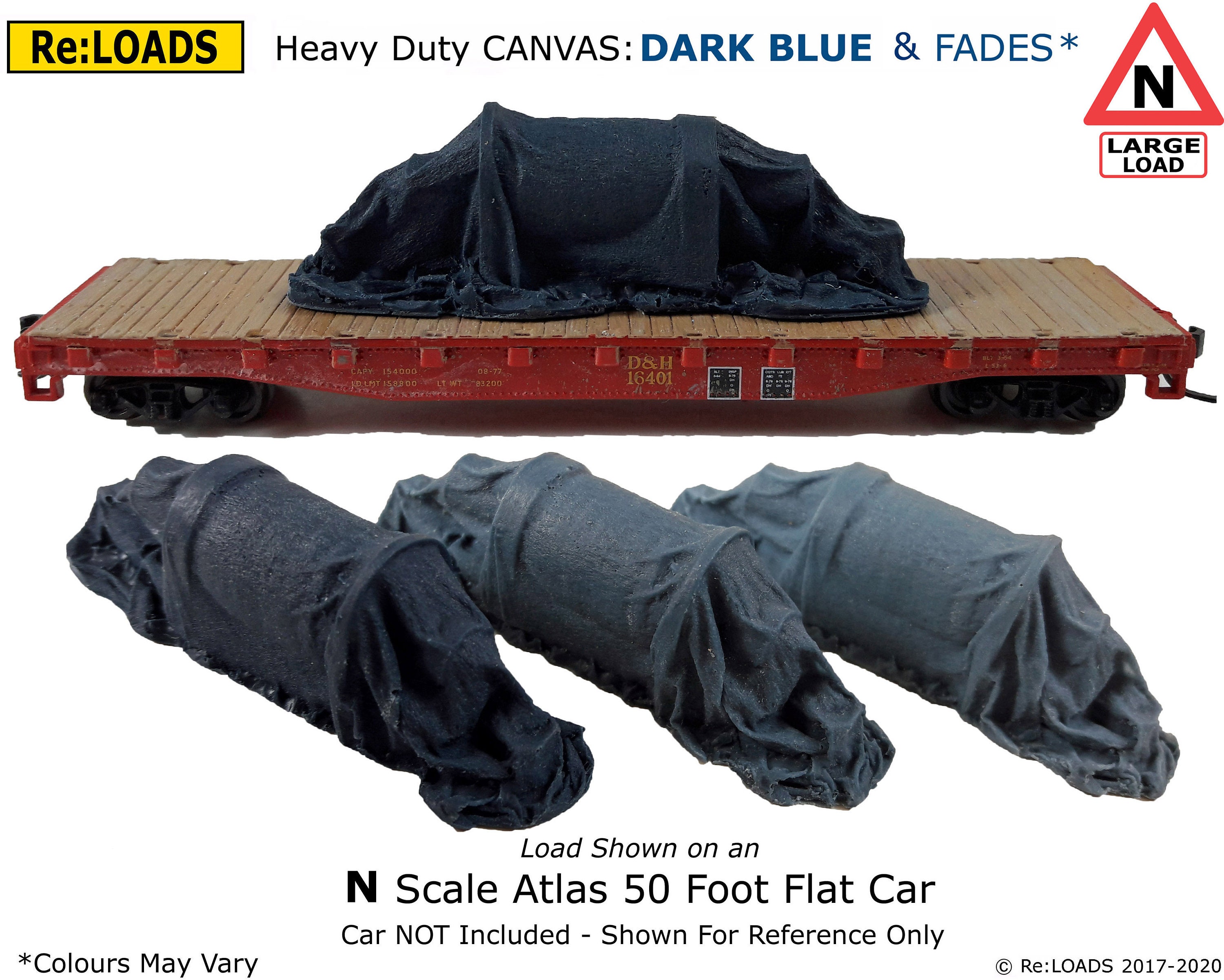 Railway Railroad Load HO Details about   BLUE 'CANVAS' Tarped Covered Sheeted Model Road OO S 