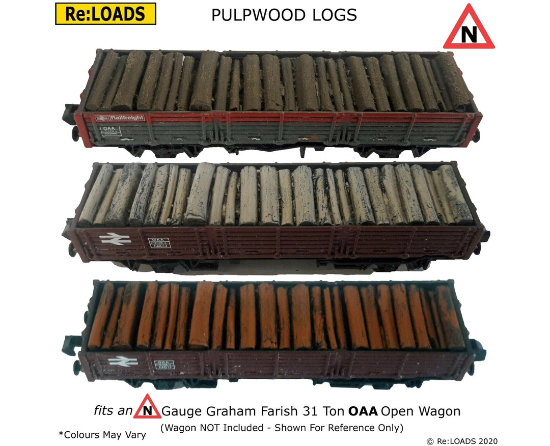 Pulpwood Logs, Lumber Loads, N Gauge, Log Loads, for Graham Farish, N ...