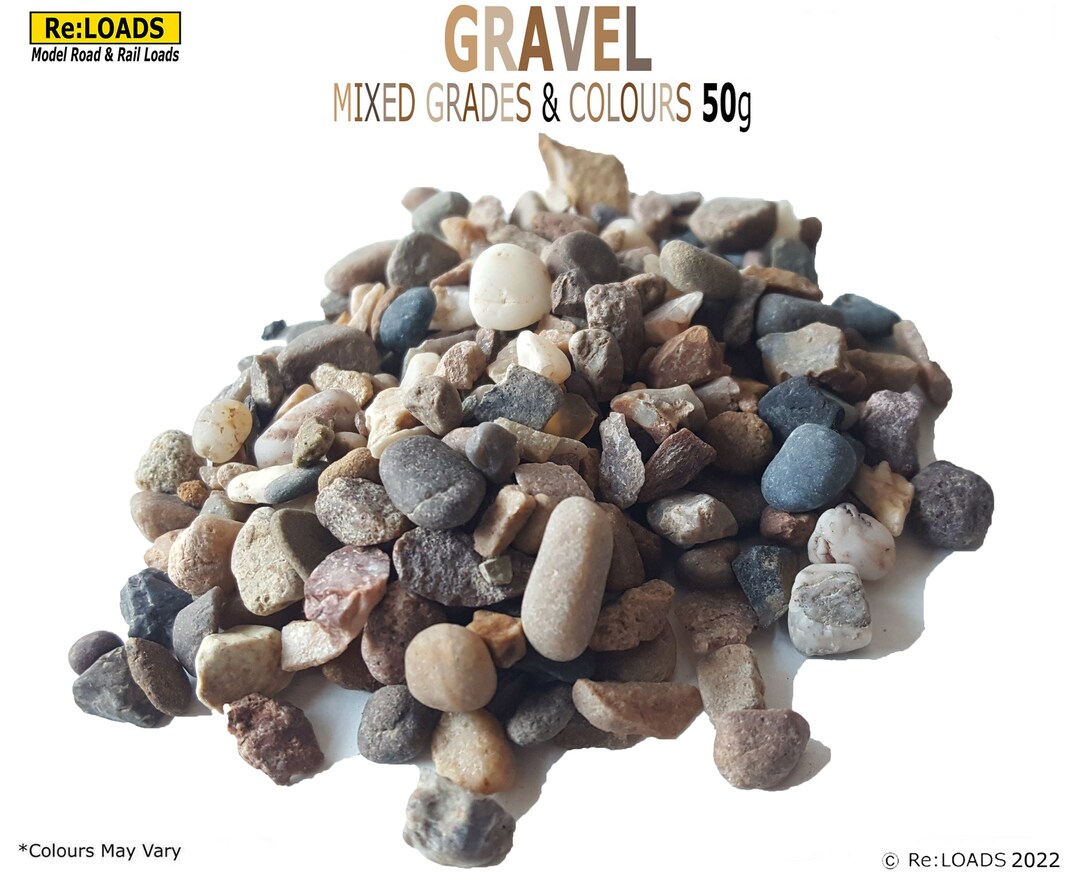 Loose Clean GRAVEL 50g Bags, Miniature Rocks, Boulders for Z, N, HO, OO ...