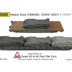 OO Details about   BLUE & Fades 'Canvas' Tarped Covered Sheeted Model Road & Railway Loads HO 