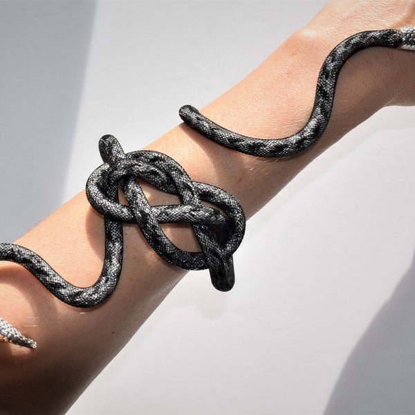 Snake wrist cuff bracelet, Serpent arm cuff, Snake Jewelry, Serpent Jewelry