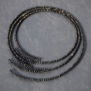 Schwarze offene Manschette Choker Halskette, Glas Perlen funkelnden handgemachten Kragen, handgemachter Schmuck Bild 3