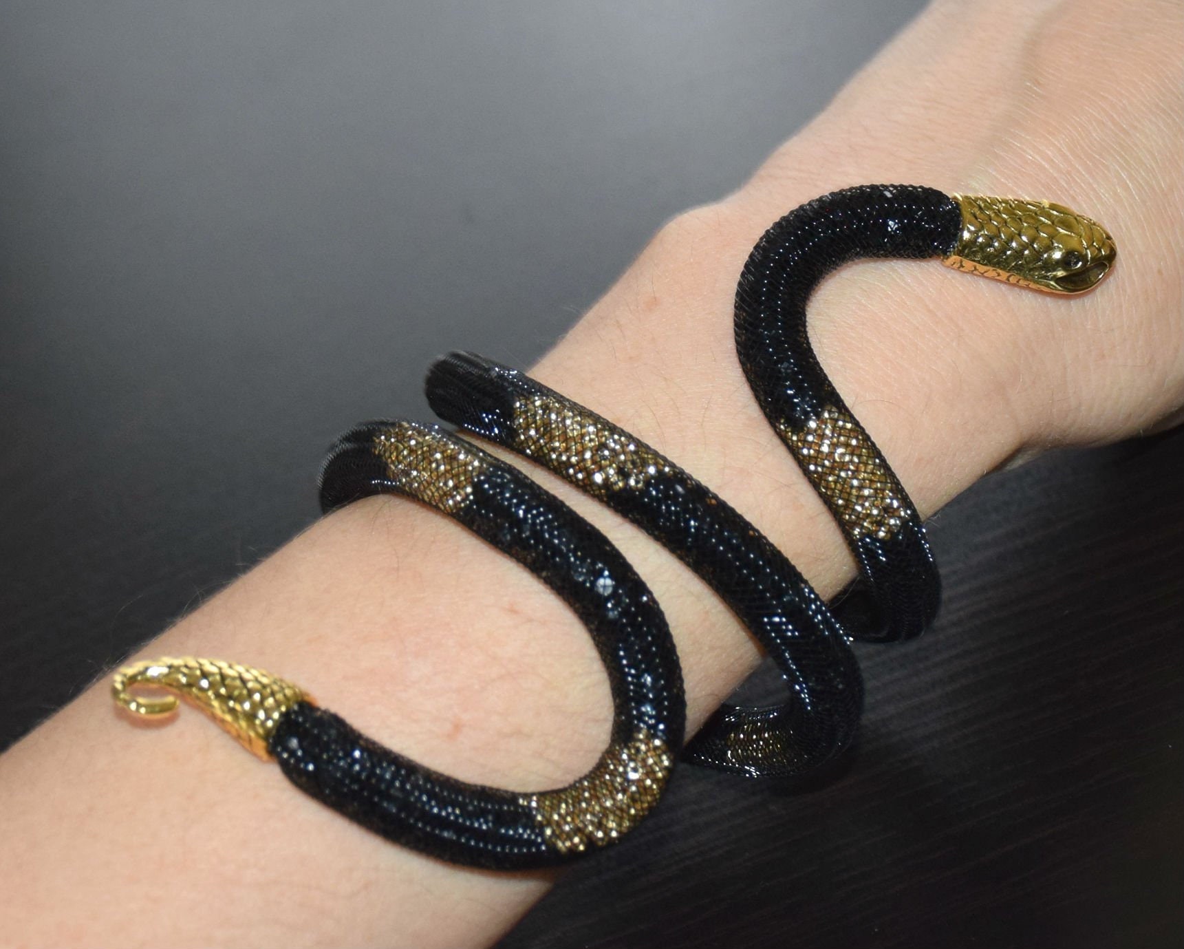 Gold Snake Wrap Bracelet