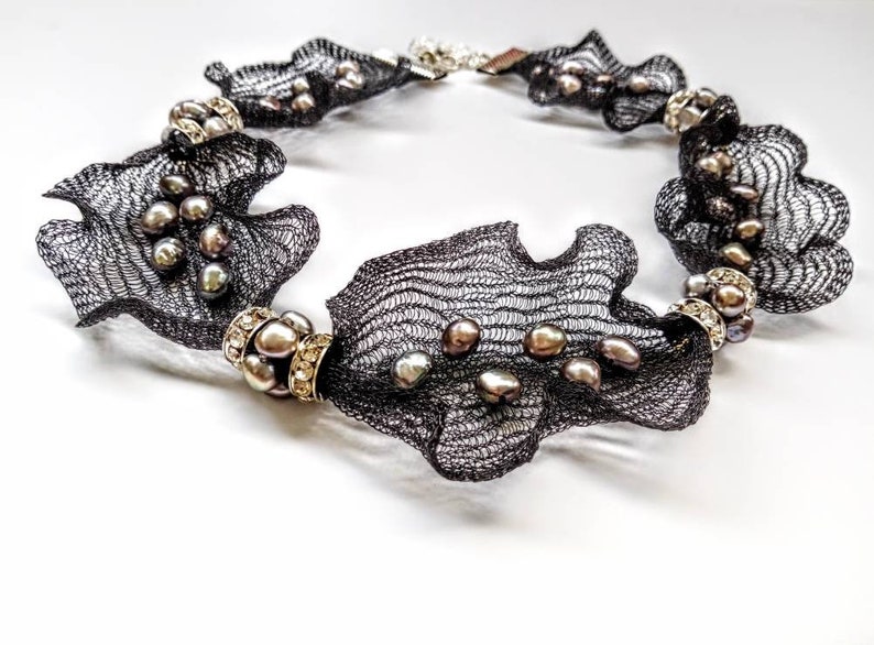 Unique Statement Necklace Beaded Necklace Collar Necklace Etsy