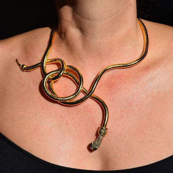 Snake Necklace Etsy