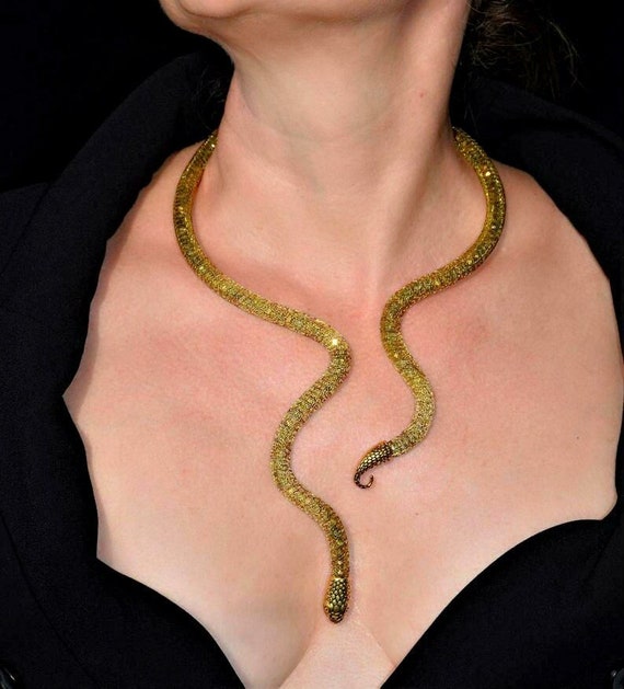 Collier serpent tour de cou Collier serpent ouroboros serpent Bijoux serpent  - Etsy France