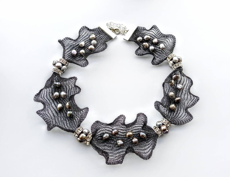 Unique Statement Necklace Beaded Necklace Collar Necklace Etsy