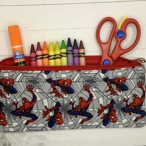 Spiderman Zippered Pencil/Crayon Bag Back to School image 7