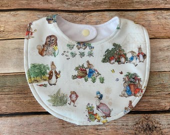 Baby Bib - Peter Rabbit Baby Bib - Baby Shower Nursery Gift