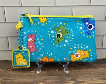 Care Bears Zipper Pouch: Cotton Pencil Bag with Charm Easter Basket Stuffer