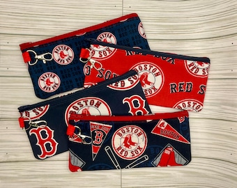 Pen/Pencil Bag Boston Red Sox Baseball Zippered Pencil Pouch  Back to School