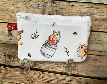 Small Zipper Pouch Winnie The Pooh Mother's Day  Gift Under 10