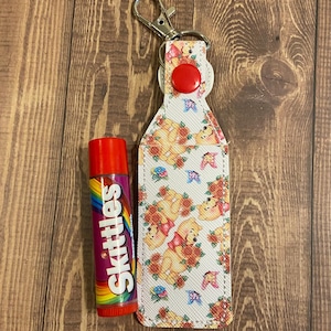 Winnie The Pooh Chapstick Lip Balm Holder Key Chain  Gift Under 10