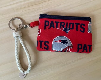 Small Zipper Bag New England Patriots Mother's  Day Gift Under 10