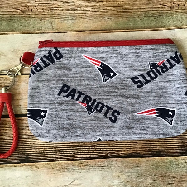 New England Patriots Zipper Bag - Mother's Day Gift - Cosmetic Bag - Ready to Ship