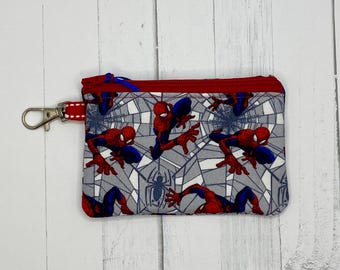Small Zipper Pouch Spiderman Coin Purse Gift Under 10 Spider Man