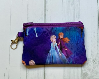 Small Zipper Pouch Disney's Frozen Anna Elsa