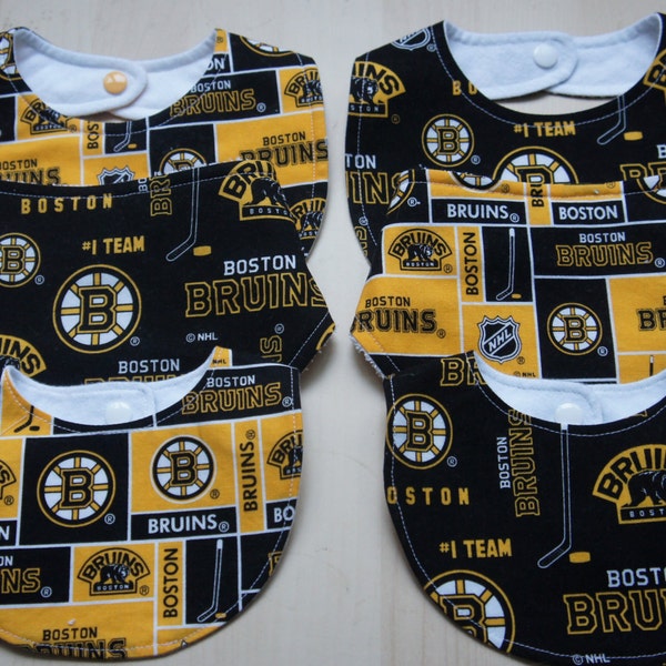 Baby Bibs Boston Bruins Hockey Bandana Yellow or Black