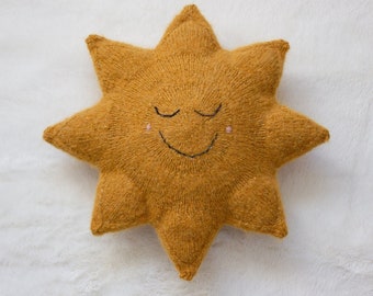 sun knitting pattern sunshine softie knitting pattern stuffed toy cute sun pillow pdf