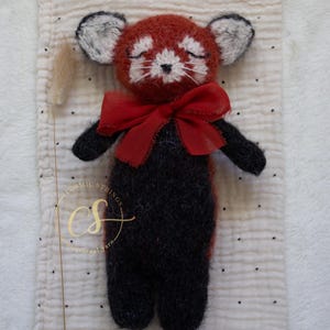 red panda knitting pattern sleepy red panda softie knitting pattern teddy stuffed toy pdf