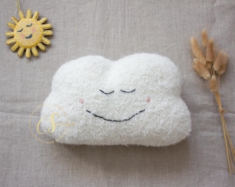 Beginner Cloud Knitting Pattern PDF: Easy Fluffy Stuffed Toy, Nursery Decor
