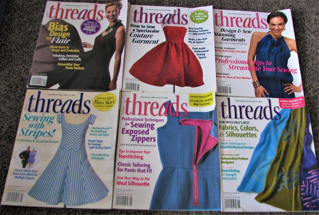 Iconic 2012 Threads Magazines. the Ultimate in Sewing, Pattern Making, Designing and Sew Much