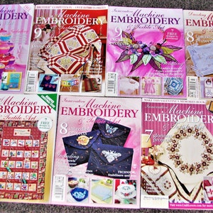 Creative Machine Embroidery and Textile Art Magazines Australian. 2011 Volume 16 Nos 1,2,3,4,6,8.Loaded with Great Info Projects.LIKE NEW