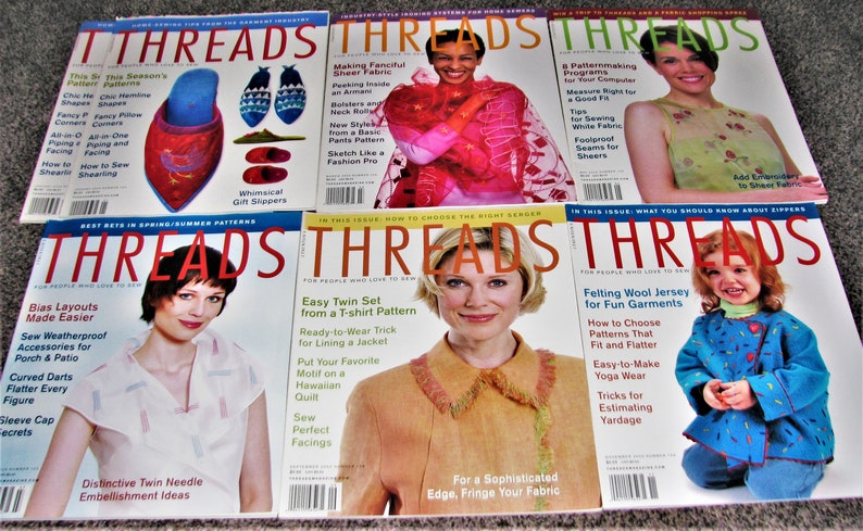 Thread Sewing Magazine Iconic 2003 Threads Magazines. Buy 1 to Complete Your Collection or ...