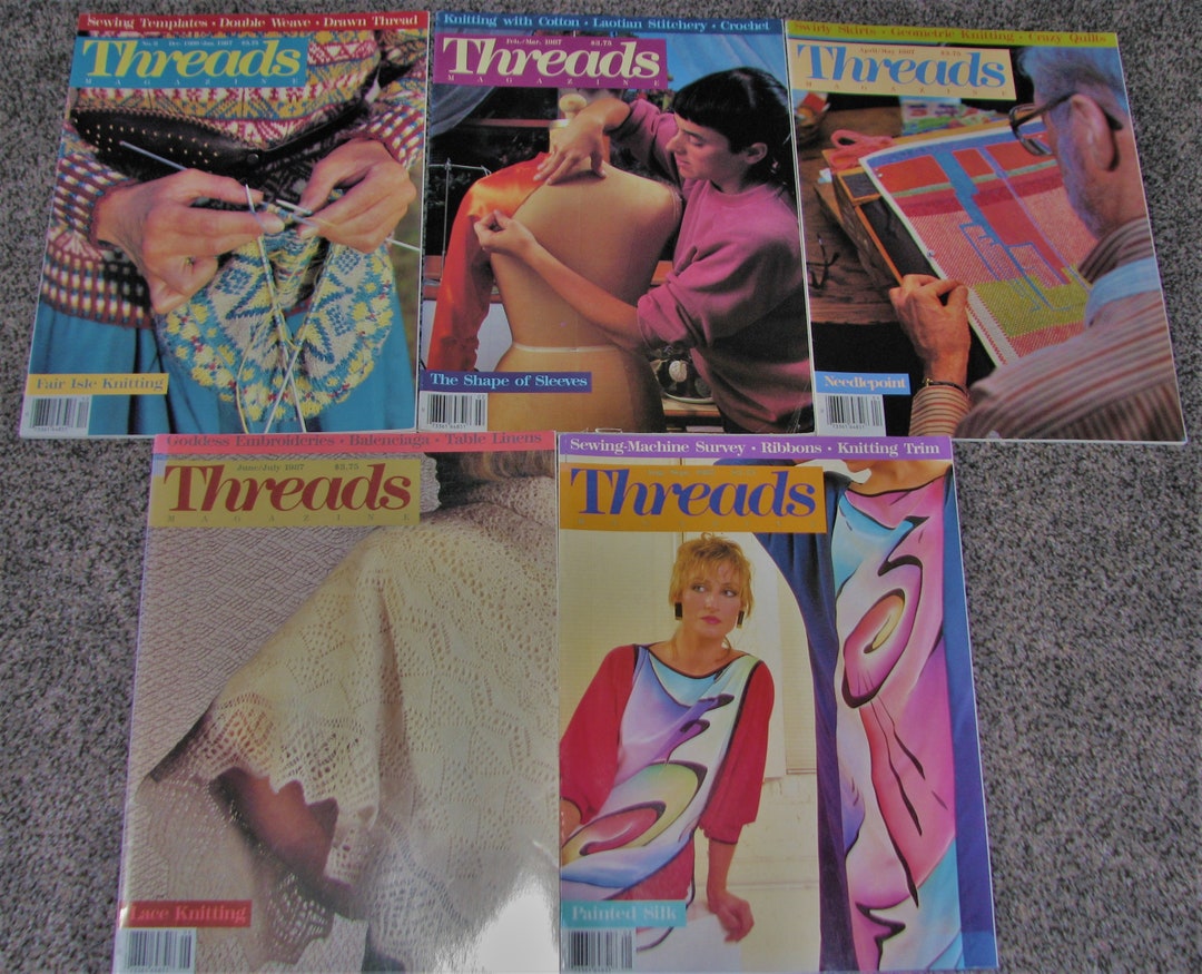 Vintage 1987 Threads Magazines. Buy 1 to Complete Your - Etsy
