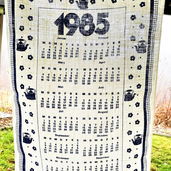 Months of the Year Kitchen Towels Etsy