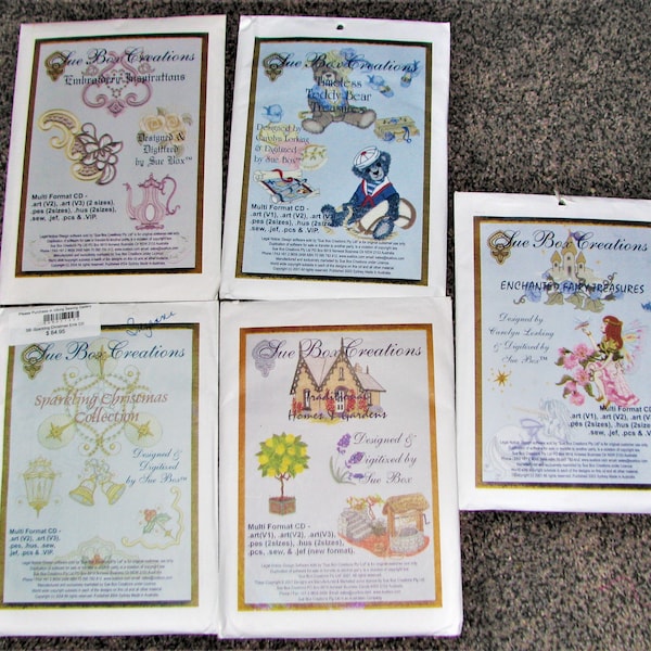 Machine Embroidery Designs Sue Box Etsy