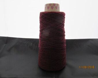 4 Ply Shetland Yarn 100% Wool 100g or 400g Cone 2/9's NM - Shade Maroon Red