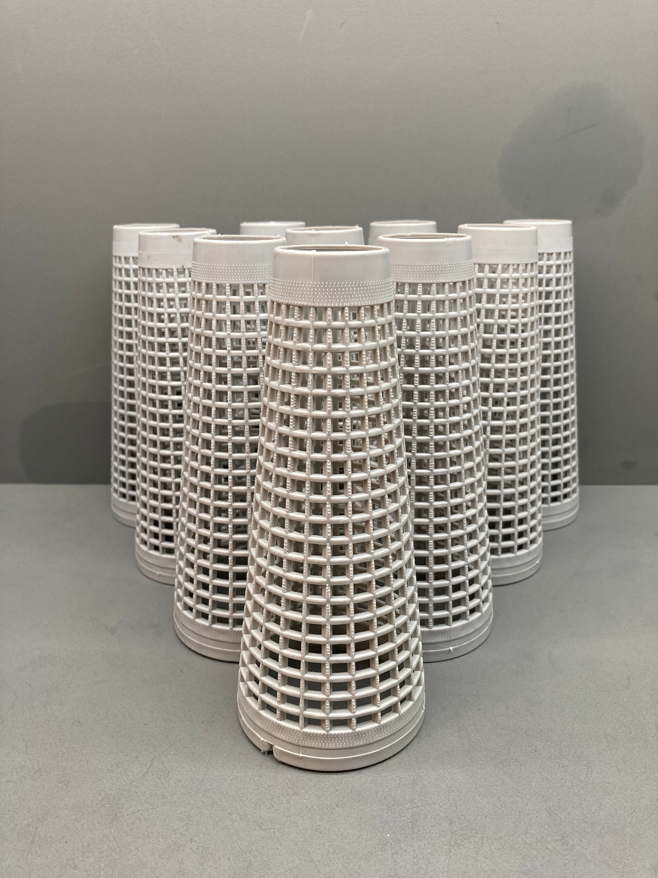 10 Grey Plastic Yarn Cones For Wool Winding and Craft Use Etsy