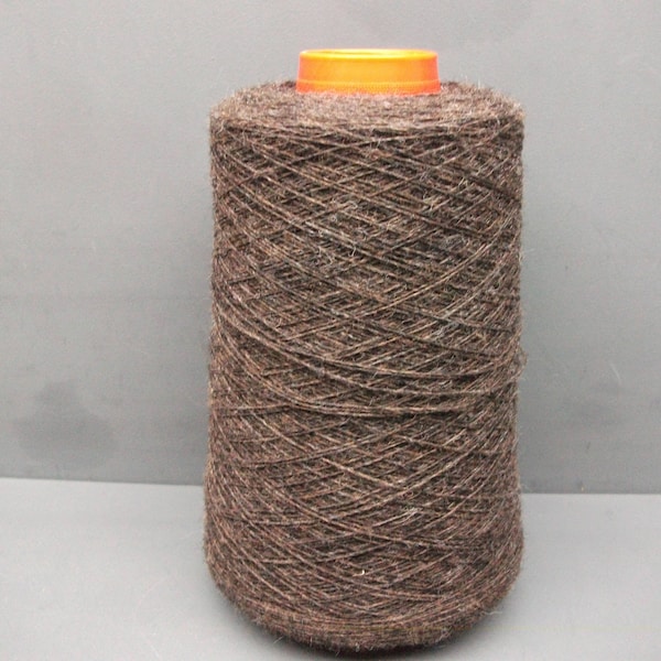 Shetland Yarn 100% Wool 205g Cone 1/9's NM - 2ply Coffee