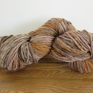 100% Wool Rowan Colourscape Chunky Knitting Yarn - Bracken Brown Shade 100G HANK