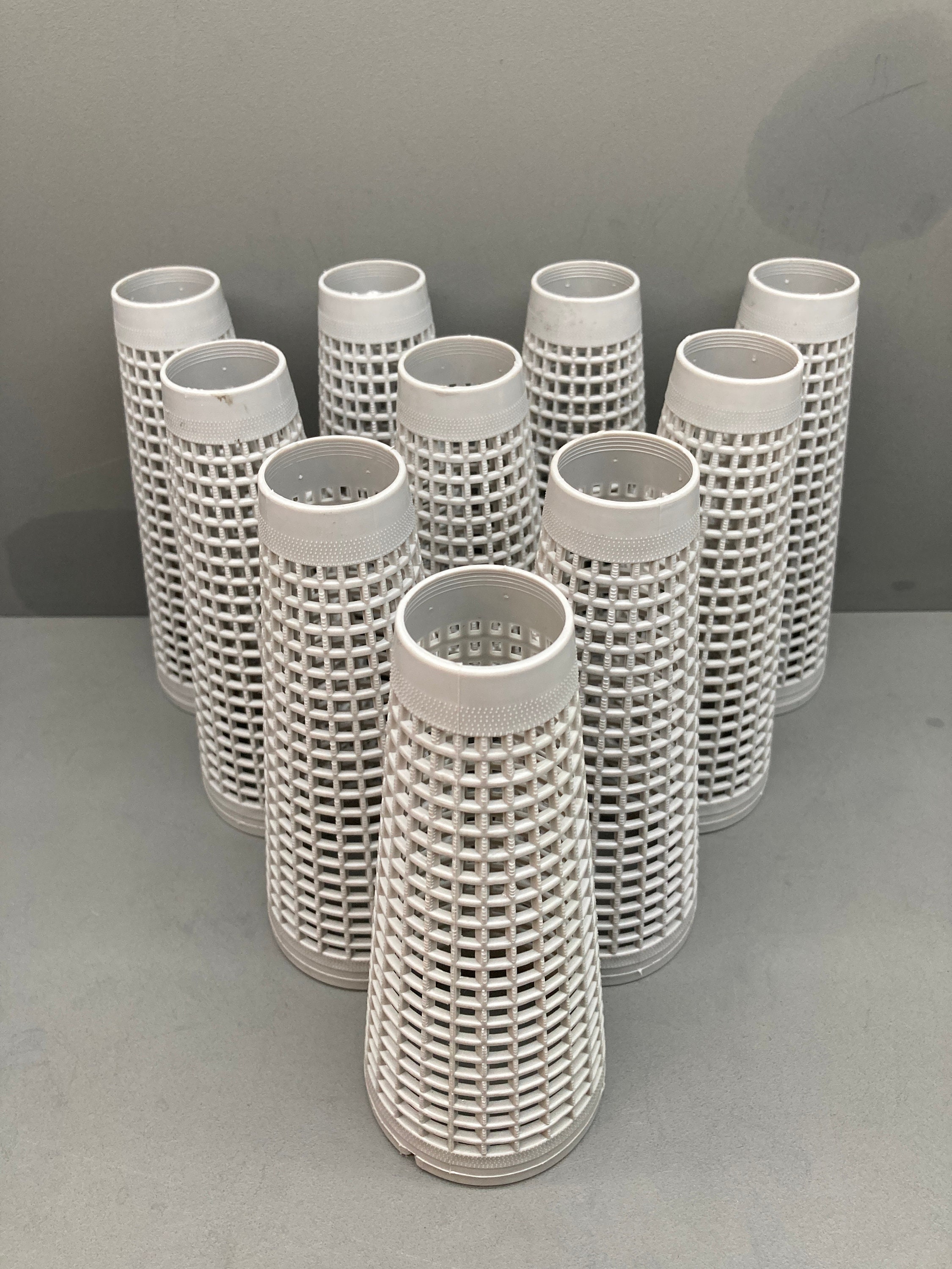 10 Grey Plastic Yarn Cones For Wool Winding and Craft Use Etsy