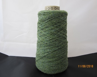 4 Ply Shetland Yarn 100% Wool 100g or 400g Cone 2/9's NM - Shade Green Lovat