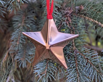 Copper Five-Point Star Ornament (Small) - Gift Under 10