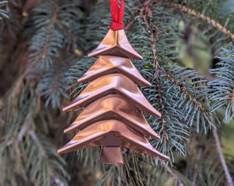 Copper Evergreen Tree Ornament - Gift Under 20