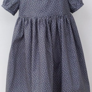 Small Grey star fabric Empire line dress image 2