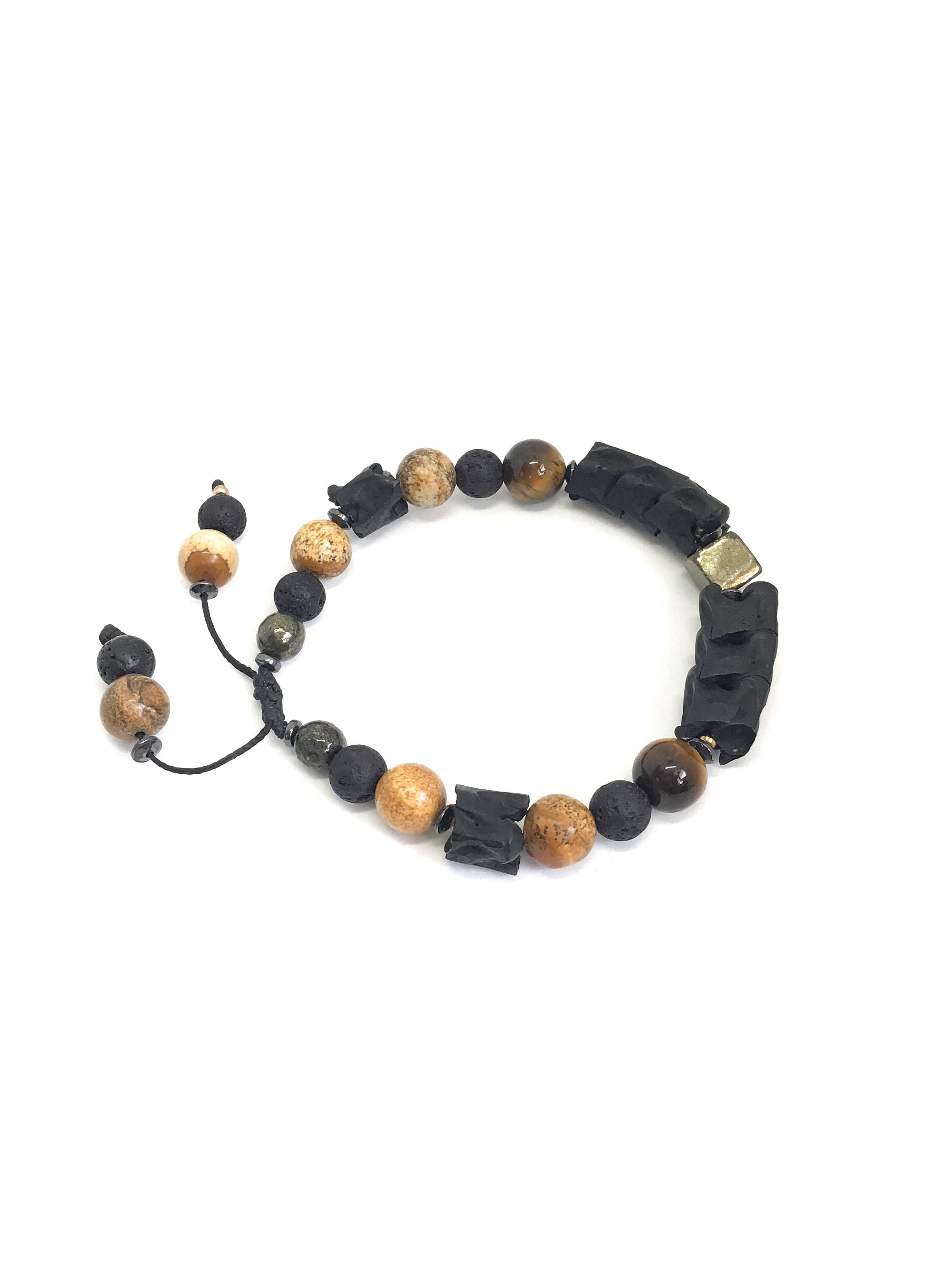 Black Snake Vertebrae Bracelet Dark Snake Spine Bracelet Etsy